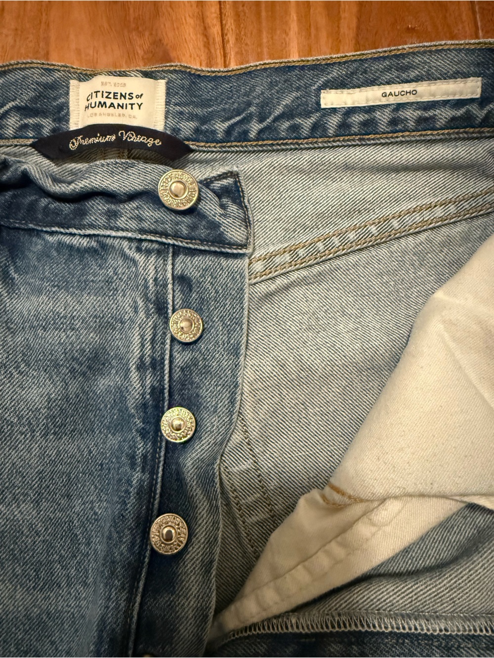Citizens Of Humanity Premium Vintage Gaucho Wide-Leg Jeans sz 29 - Picture 8 of 16